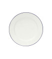 Plato Llano 28 cm Beja White-Blue